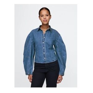 GAP Barrel-Sleeve Denim Shirt